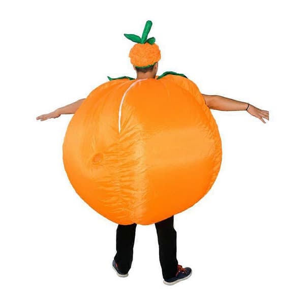 [RM] Oppusteligt græskarkostume til voksne til Halloween, udklædningsfest, cosplay og optræden (Orange)