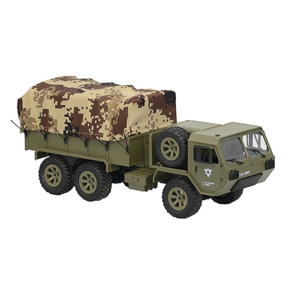 Kamouflage Canvas Armégrön RC Lastbil 1/16
