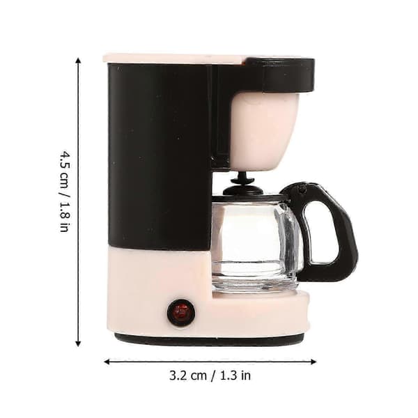 Børns kaffemaskine Mini dukkehus kaffemaskine legekøkken tilbehør