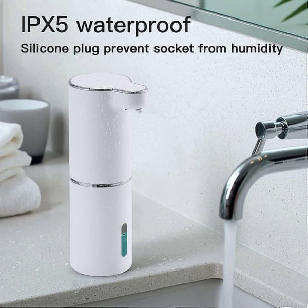 Sæbedispenser, Automatisk Skummende Håndsæbedispenser Berøringsfri Skumsæbedispenser Genopladelig Badeværelsesbordplade Sæbepumpe til Børn Julegave