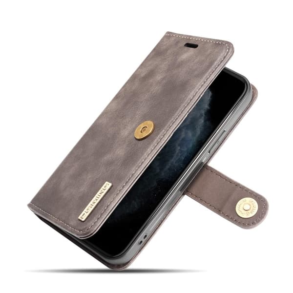 [RM]DG.MING iPhone 13 Mini Split Læder Pungcover - Kaffe Brun brown