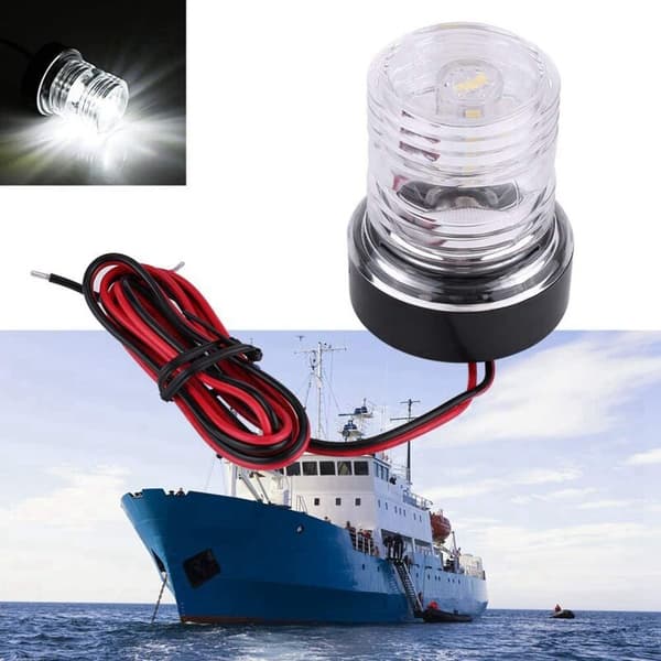 LED-navigasjonslys for båt, yacht, 360° vanntett, marint ankerlys, båttilbehør