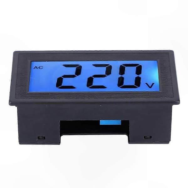 LCD-display Digital Voltmeter Panel Spændingsovervågning Tester Måler AC 80-500V To-leder