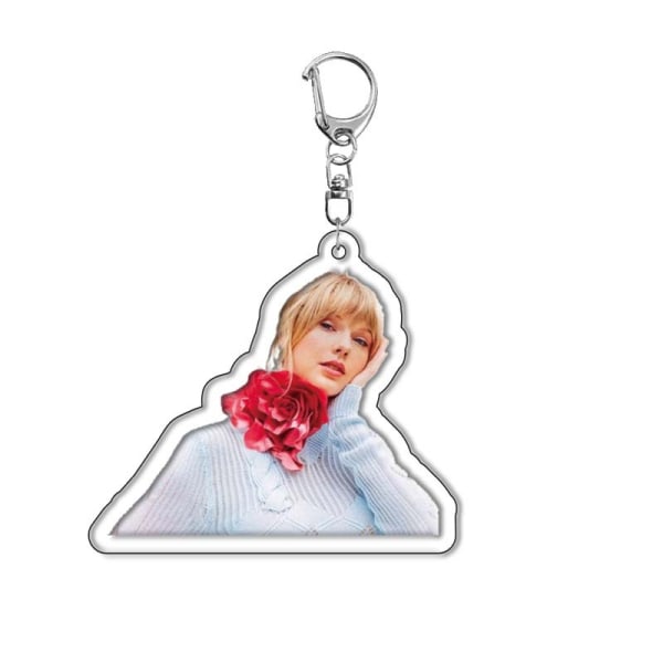2 st Taylor Swift Akryl Nyckelring Hänge style 1