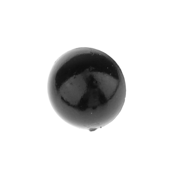 100 st Svampformade Kupolknappar Sömnad Djurögon Docka DIY Hantverk Svart 12mm