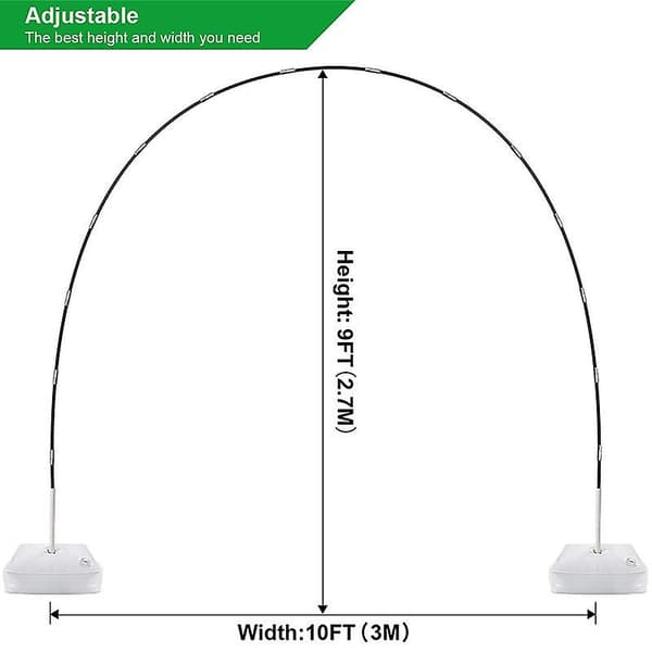 [RM]2023 - Balloon Arch Kit - 9ft High Adjustable Arch Frame With Base, Easy Build Party Pole Kit