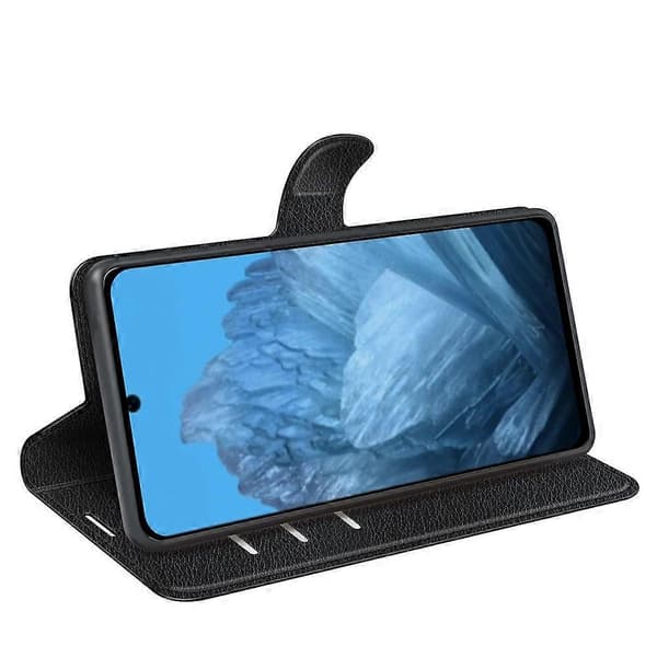 [RM] Litsi-nahkainen puhelinkotelo Google Pixel 9 / 9 Pro -puhelimelle Black For Google Pixel 9 / 9 Pro