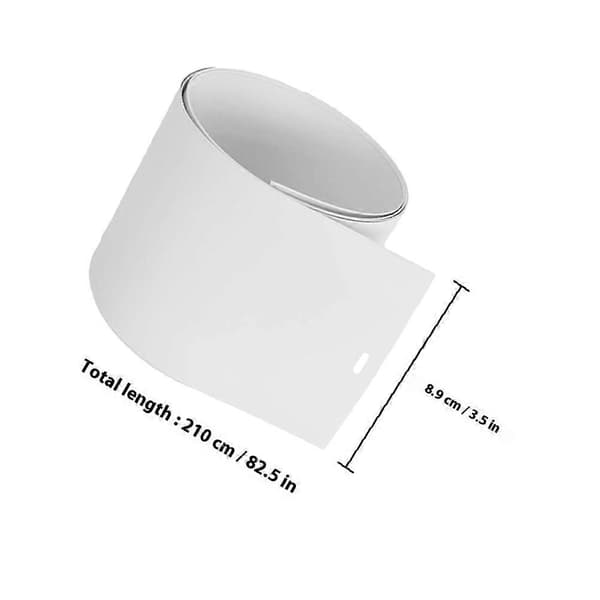 Vertikale persienner erstatningslameller PVC for vinduspersienner 3 stk hvit sett