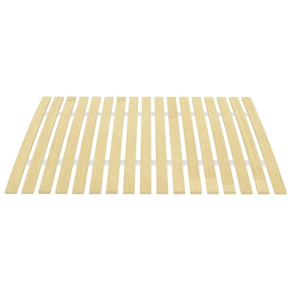 vidaXL Lamellbunn med 17 lameller 100x200 cm Brun brown