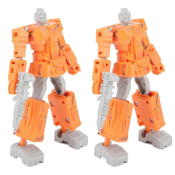 [RM]2 stk. Deformationsrobotlegetøj Deformationsrobotpen Adskil Studerendes Skriveartikler Orange