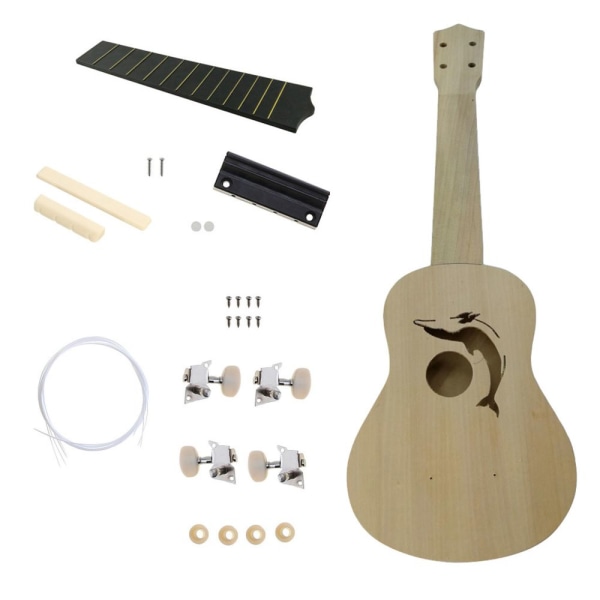 21 tum ukulele DIY-kit hawaii gitarr barn monteringsleksak present #3