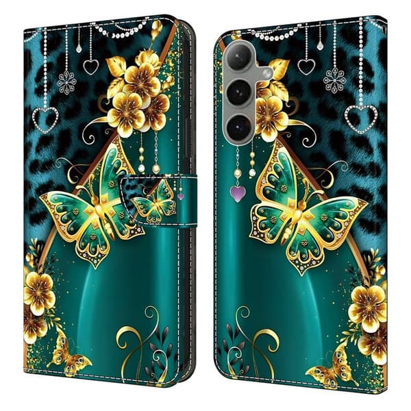 [RM]Wallet Case for Samsung Galaxy S26 Pattern - Gold Flower