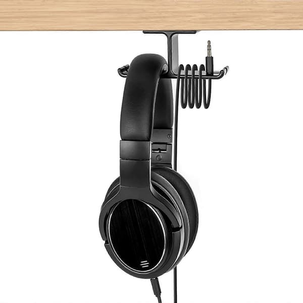 [RM]JD041 Hörlursfäste Helt i aluminiumlegering Multifunktionell headsetkrok Black