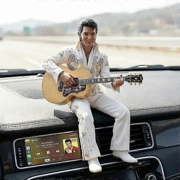 Hartsfigur Elvis & omgivende karakterer Statue Skrivebord Hjem Studiedekor SZ Elvis