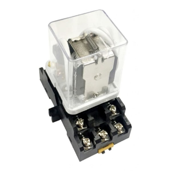 JQX-38F 11-stifts 3PDT Spole R40A Relä Med Sockel Inkluderad AC 220V