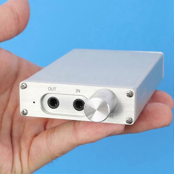 TPA6120 Klass A Bärbar HIFI Hörlursförstärkare Kit DIY Ljudupplevelse B Silver
