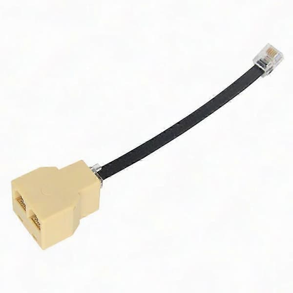 50CM RJ12 6P6C Kobler 2-vejs RJ11 Telefonkabel Splitter Adapter til Telefon