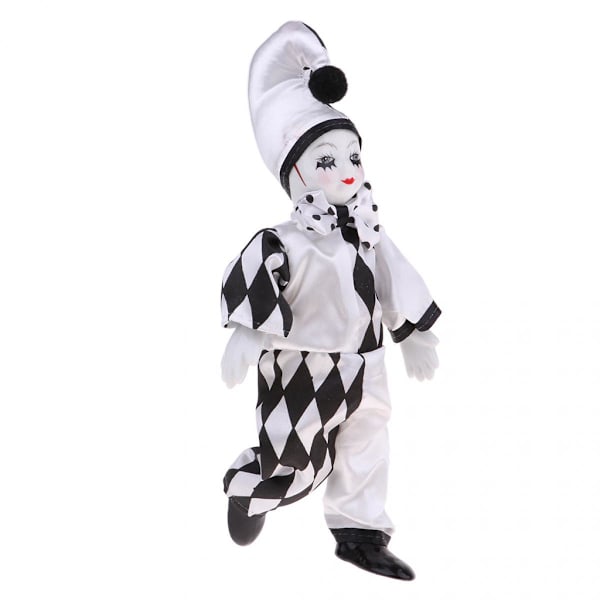 25 cm leende porslinsstående clown docka med tårar heminredning barnpresenter