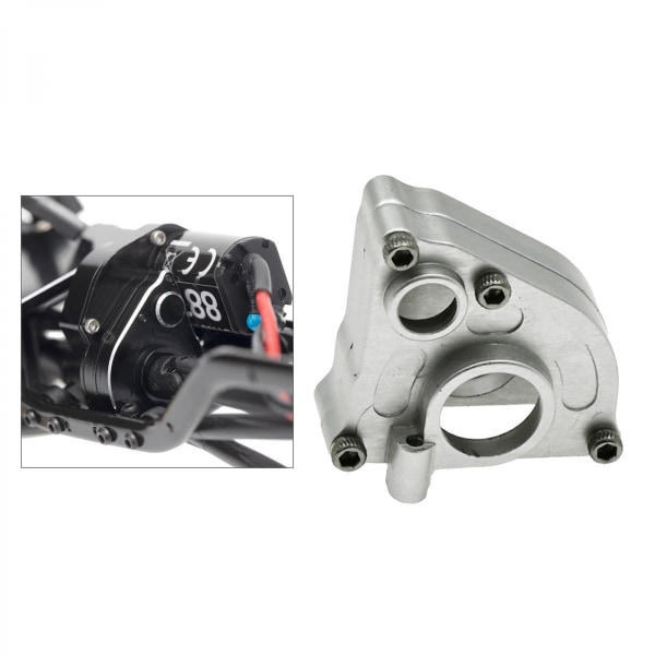 RC Center Växellåda Hölje Set För Axial SCX24 90081 1/24 RC Bil Silver