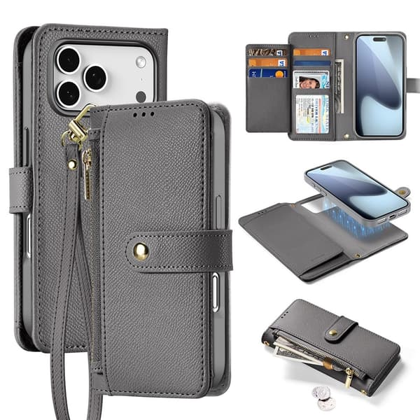 DUX DUCIS iPhone 17 Pro Max/18 Pro Max 2i1 Magnetisk Etui Lawa Series Grå 215