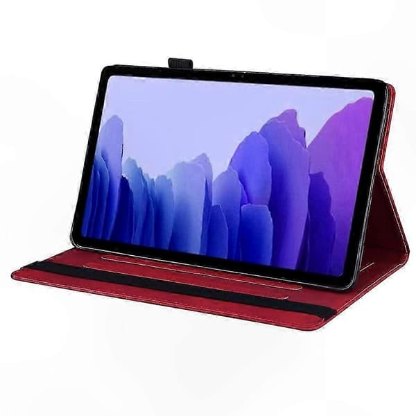 PU læder tablet cover med kortholder til 10,5-11 tommer enheder Red