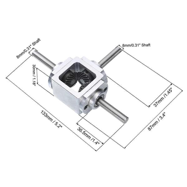 Gearbox 90 Degree Right Angle Bevel - 20 Teeth Bevel Gear
