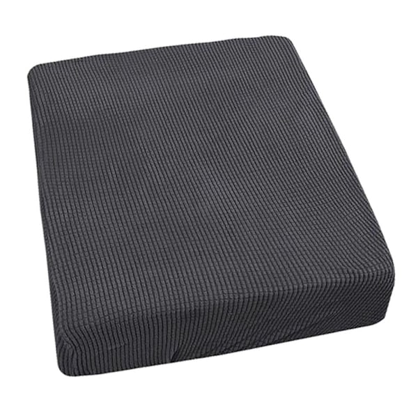 Grårandig Stretch Filt Soffa Sittdyna Överdrag 149.9x50.8x5cm