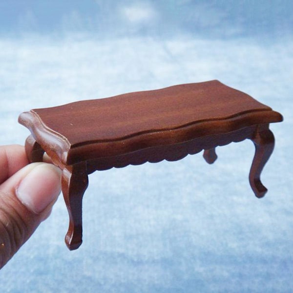 1:12 Dockskåpsmöbler Miniatyr Te Bord Soffbord Ornament Stil 3