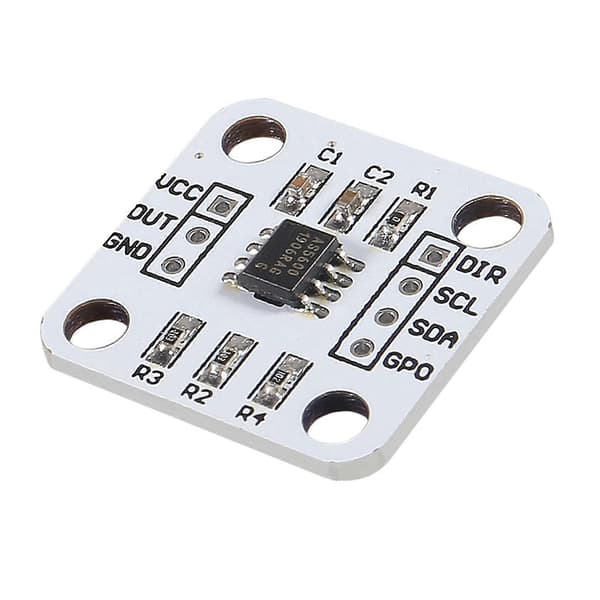 AS5600 magnetisk koder magnetisk induksjonsvinkelmålingssensormodul 12-biters høy presisjon med magnet 24 sett White