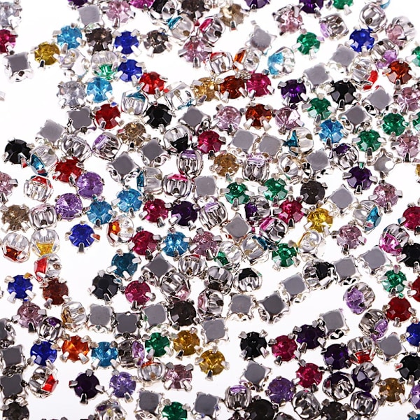 300 Stycken Påsybara Diamant Akryl Rhinestone Utsmyckningskristaller 4mm
