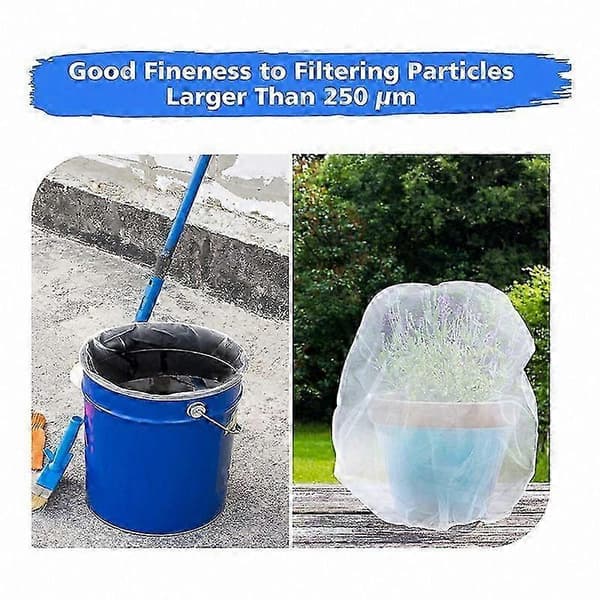 24 stk 1 gallon hvite finmaskede malingssilposer