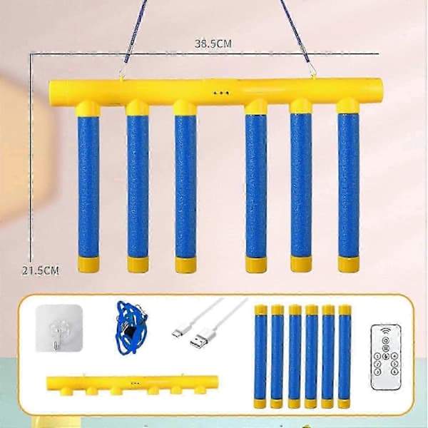 [RM]Drop Sticks Reaction Game with Remote Control, 3 Speed Levels for Hand-Eye Coordination Training
