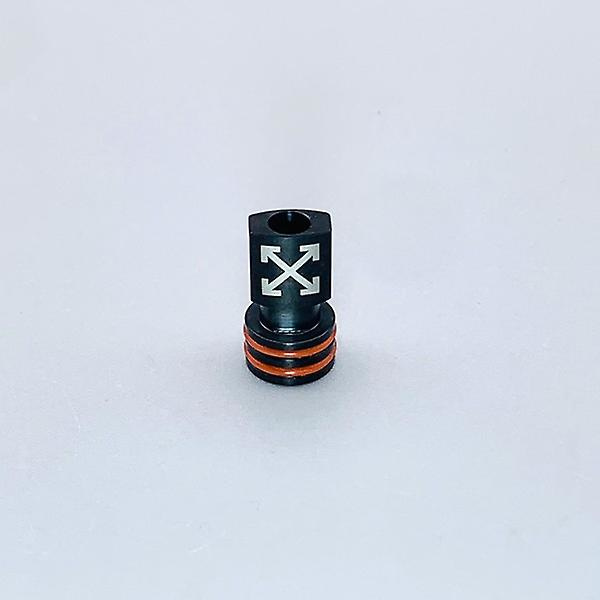 DSX Fyrkantig OFF Stil 510 Drip Tip 316SS Liten Kaliber MTL 510 Drip Tip För Billet BB Box Mod Verktygstillbehör silver
