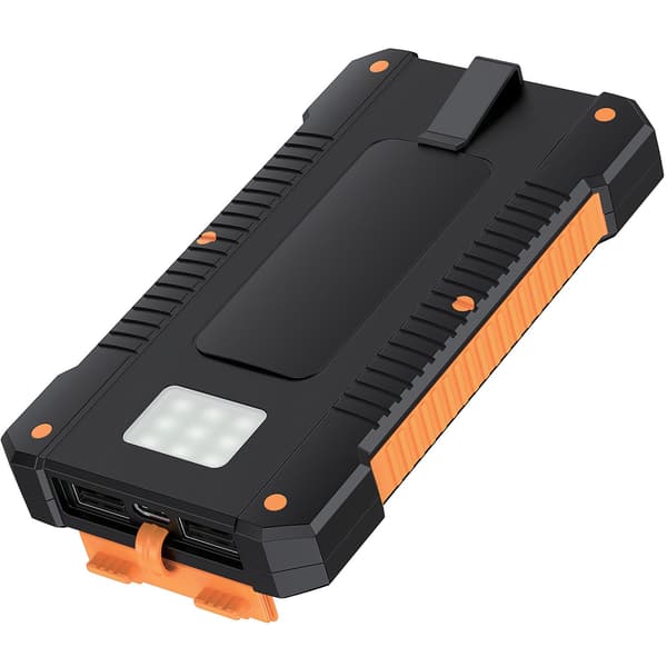 [RM]PowerBank 6.000 mAh 10W Solcelle Sort/Orange Svart 199