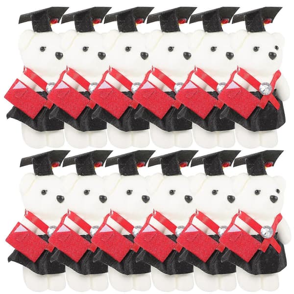 [RM]Graduation Bear Doll til buketdekoration 12 stk. gavesæt