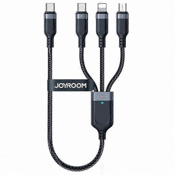 0,3 m Type-C til Type-C og Micro USB hurtiglading datakabel for enheter