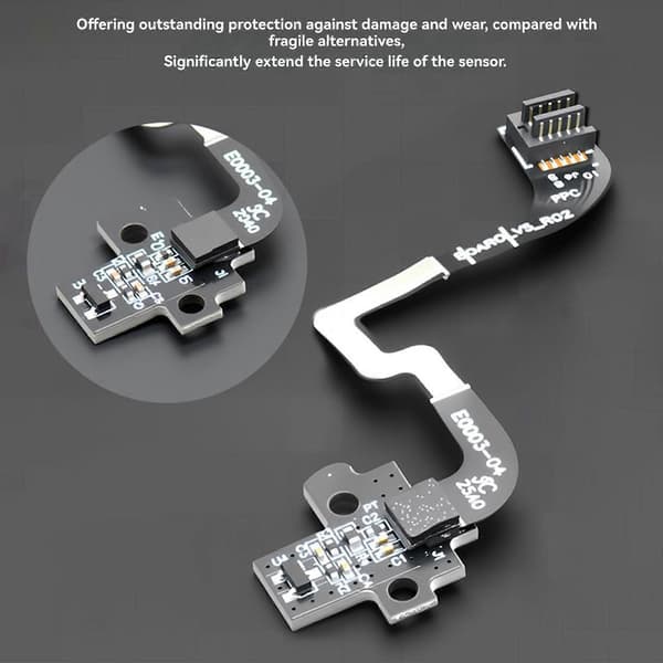 2X til Bambu Lab P1S P1P ekstruder filament sensor dele med pneumatisk stik Hall switch board til P1 serie printer Black
