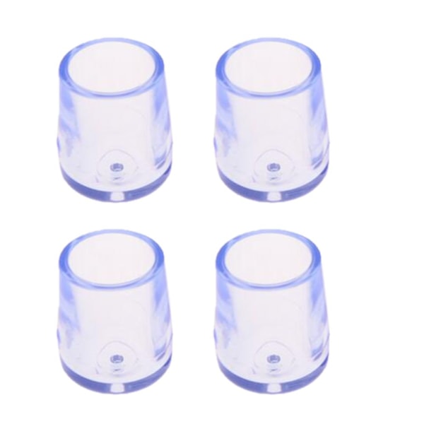 4-pack, halkfria möbelben, golvskydd för möbler, diameter 12,7 mm (0,5 tum)