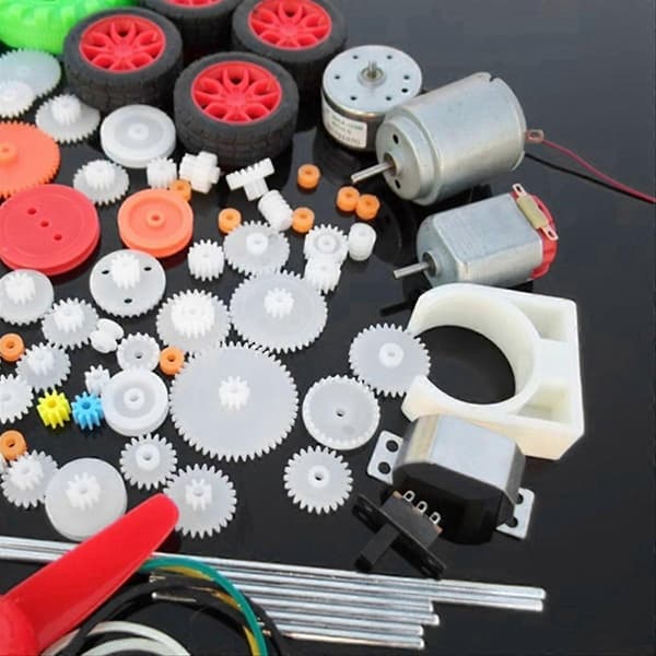 [RM]Leker Biler Roboter DIY Tilbehør DIY Motorisert Bil Robotsett