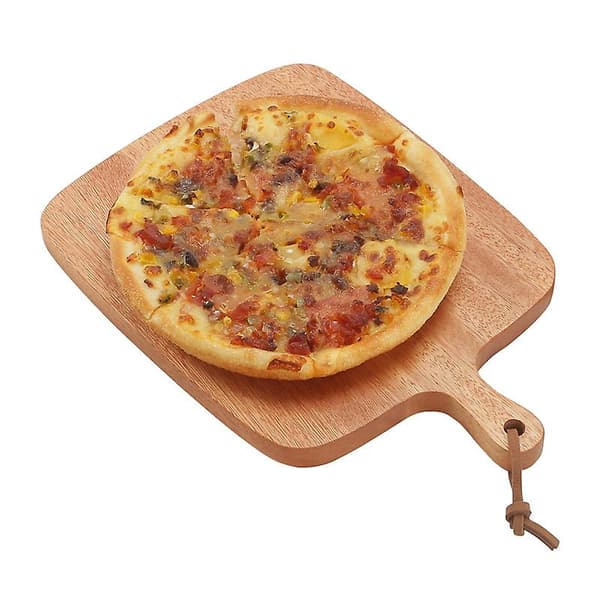 32*21,5 cm bambus pizzaspade – Både pizzaspade og skjærebrett, ideell for din pizzaovn!