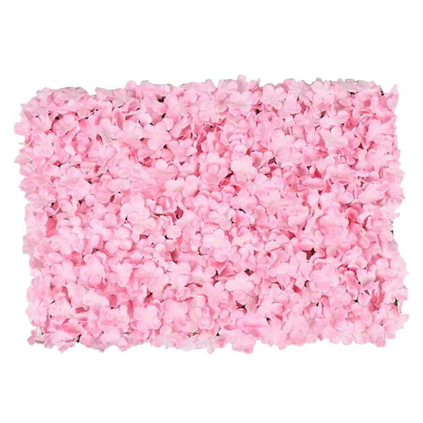 Sidenhortensia Blommor DIY Väggpanel Bröllopsbakgrund Festdekor Ros