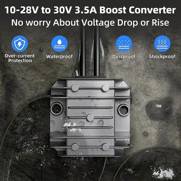 For Starlink Mini-kabel 12V 24V til 30V 3.5A Step Up-omformer strømkabeladapter med for Anderson-plugg 16.4FT 16.4Ft
