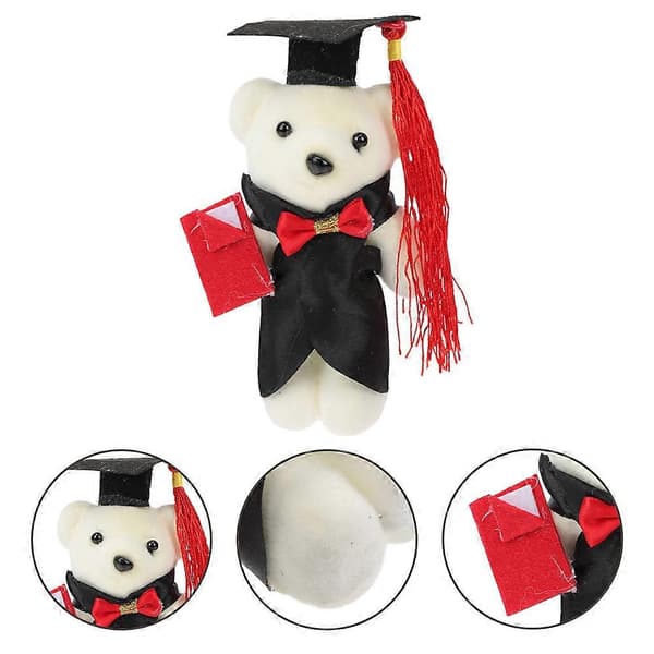 [RM]Graduation Bear Miniature Bear Dolls for Bouquet DIY Use 8Pcs