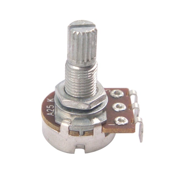 10st audio potentiometer potar för bas elgitarrdelar a25k