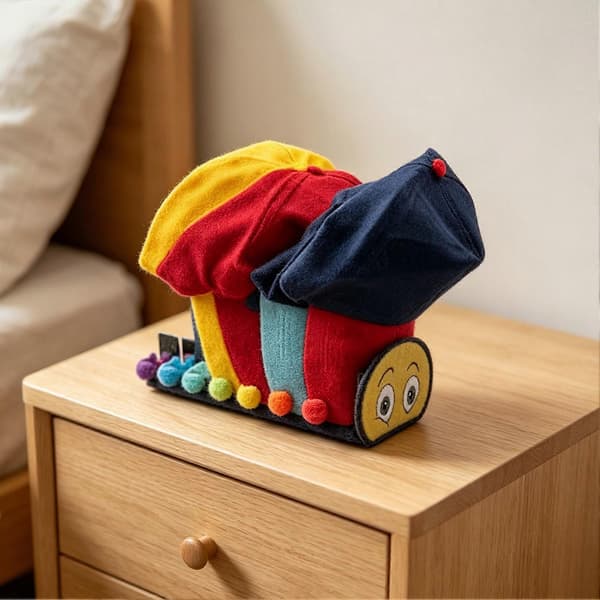 [RM]Baseball Cap Rack - med regnbuehænder og plads til 7 par - til garderobe B