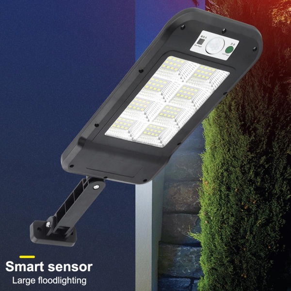 PIR Rörelse Solcellsdriven Trädgårdslampa Vägglampa 128LEDs Spotlight Stil B