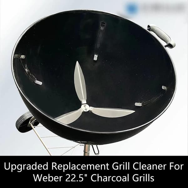 22-1/2 tommer One-Touch rengøringssystemkit til 57 cm Weber kuglegrill reservedele kompatible med Weber kuglegrill reservedele 7444