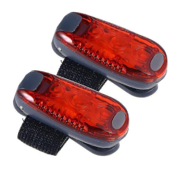 LED sikkerhedslys clip-on strobe til løbere, hunde og cykler (rødt lys)