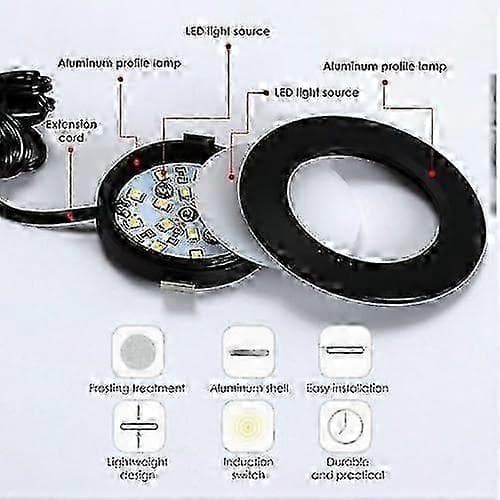 4 STK 12V LED Downlights Loft Indbyggede Spotlys Varm Hvid 3000K, Runde Pucklys 3W Tag Downlight til Autocamper Campingvogn