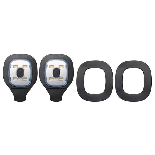 [RM]10 stk USB oppladbart lys for LED lue, utskiftbar hodelykt DIY lue lys for menn og kvinner Black